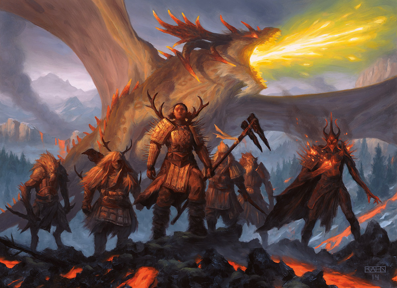 Illustration for article titled Dragons Rule The Skies In The Latest Magic: The Gathering Expansion